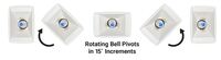 IP-APX POE+ INDOOR/OUTDOOR WEATHER RESISTANT CONSTANT DIRECTIVITY IP HORN WITH ROTATING BELL & MOUNT